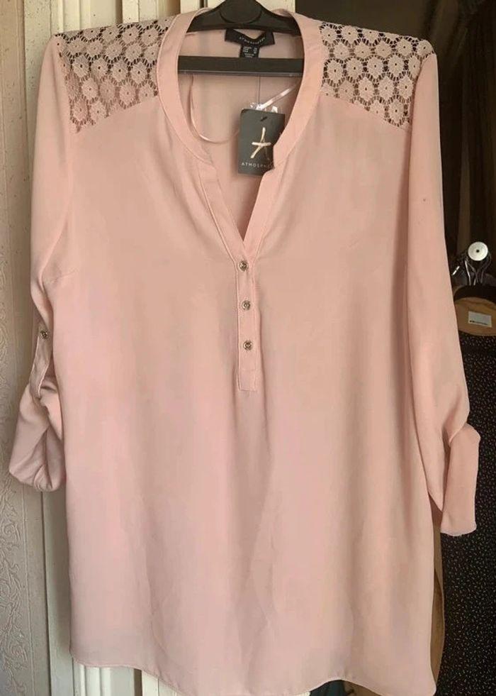 Blouse rose pâle Atmosphère taille 42 - photo numéro 1