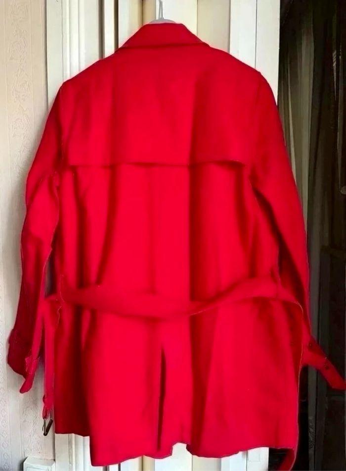 Trench-coat rouge Taille 40  neuf - photo numéro 4