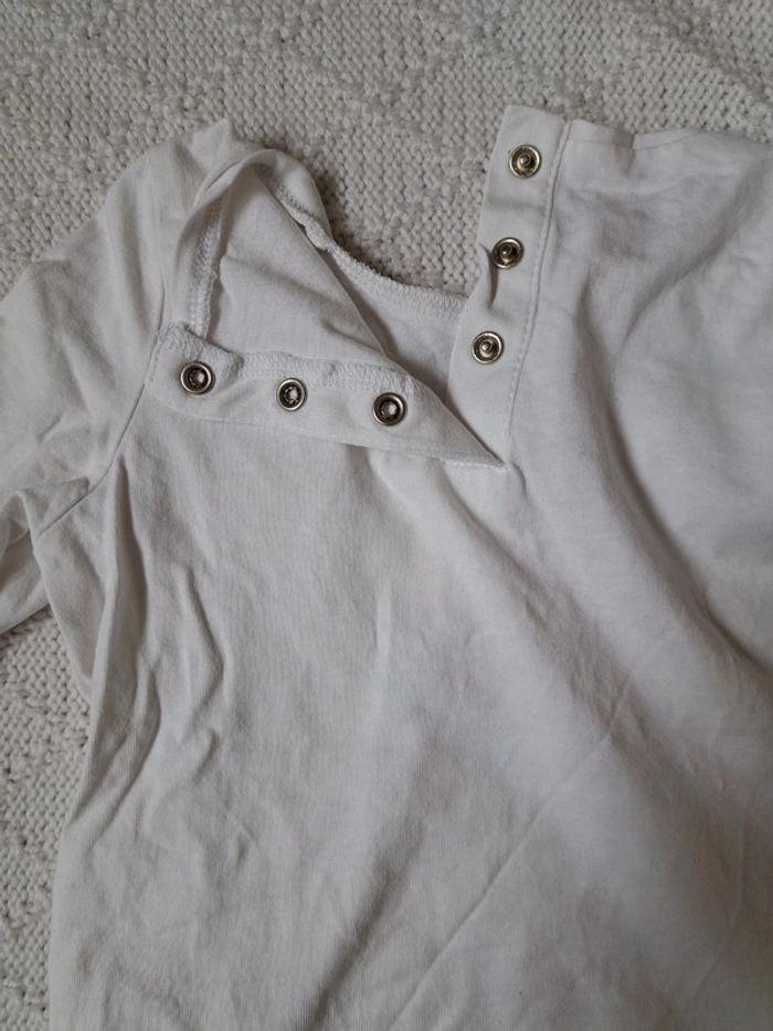 T-shirt manches longues blanc motifs arbre et coeurs colorésIn Extenso fille 3 ans - photo numéro 7