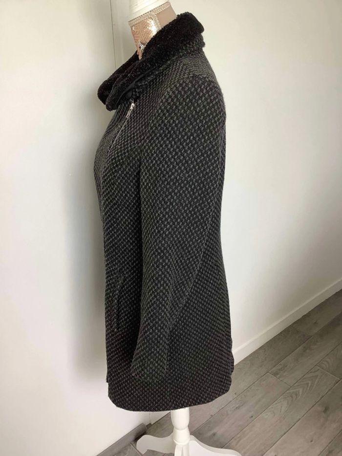 Manteau gris noir naf naf 36 - photo numéro 5