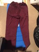 Pantalon bordeaux