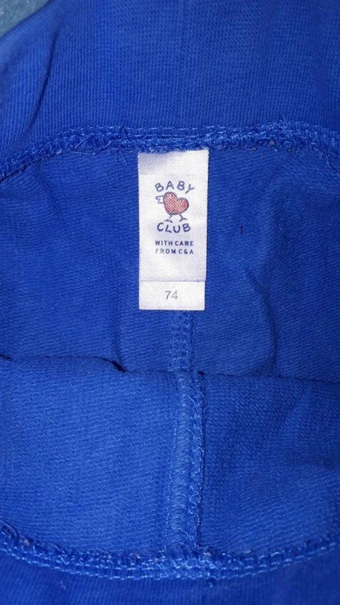 Pantalon jogging bleu C&A 12 mois - photo numéro 2