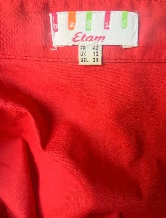 Chemise rouge Etam t. 40 - photo numéro 3