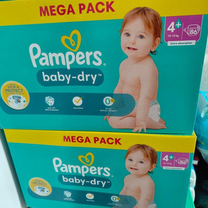 2 grand carton couche pampers taille4+ - photo numéro 1