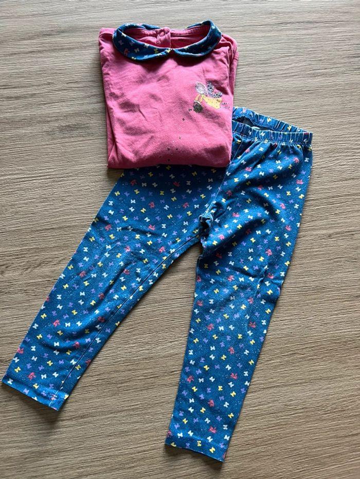 Lot 3 pyjamas fille deux pièces légers 3 ans - photo numéro 2