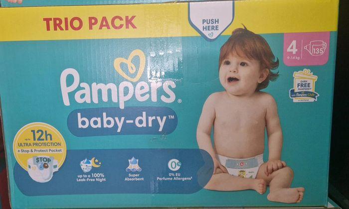 135 couches Pampers baby dry taille 4 - photo numéro 2