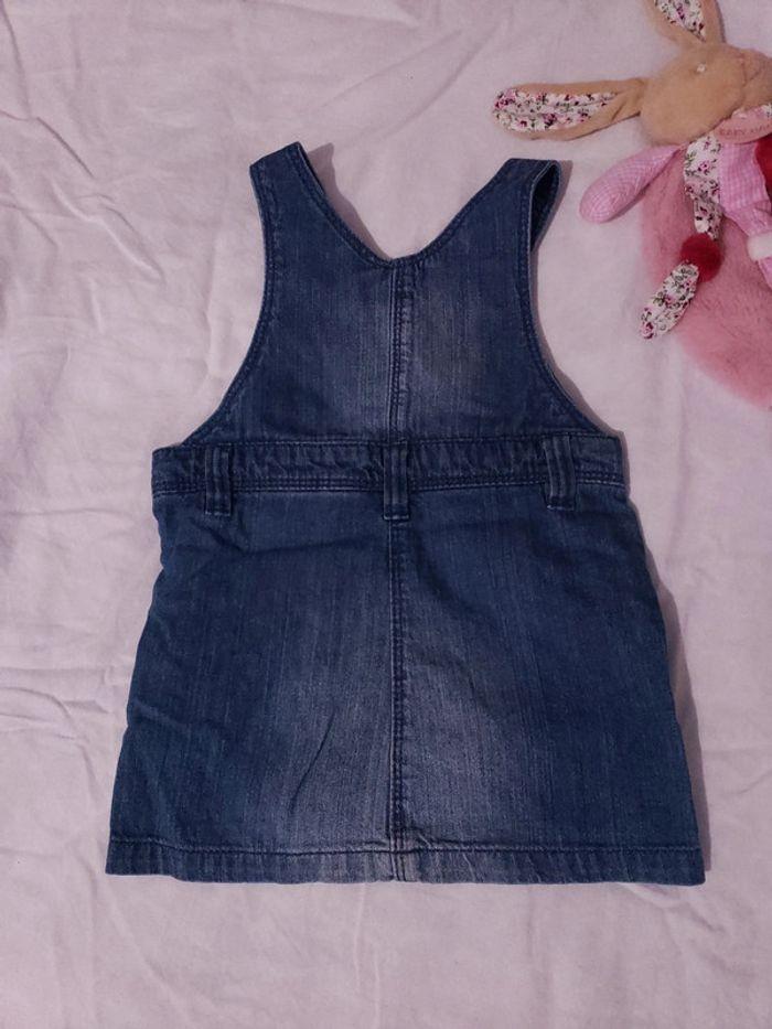 Robe jean 12 mois fille salopette pas cher - photo numéro 2