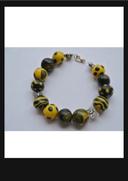 Bracelet jaune et noir