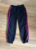 Jogging sport noir et rose Adidas