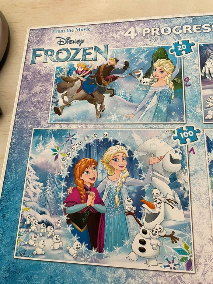 4 puzzles reine des neiges - photo numéro 2