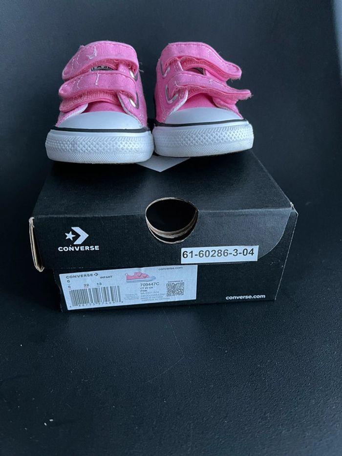 Converse rose à scratch taille 22 - photo numéro 2