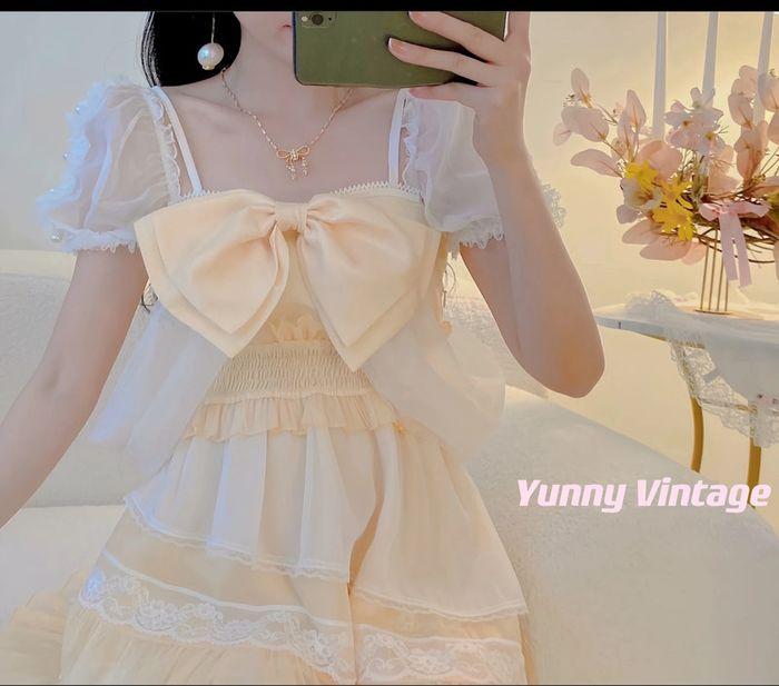 Dress Robe Yellow Rose Cute Kawaii Princess Barbie Cosplay Lolita - photo numéro 11