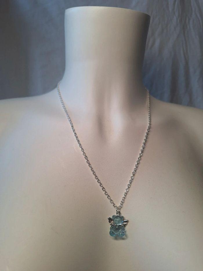 Collier ourson bleu - photo numéro 1