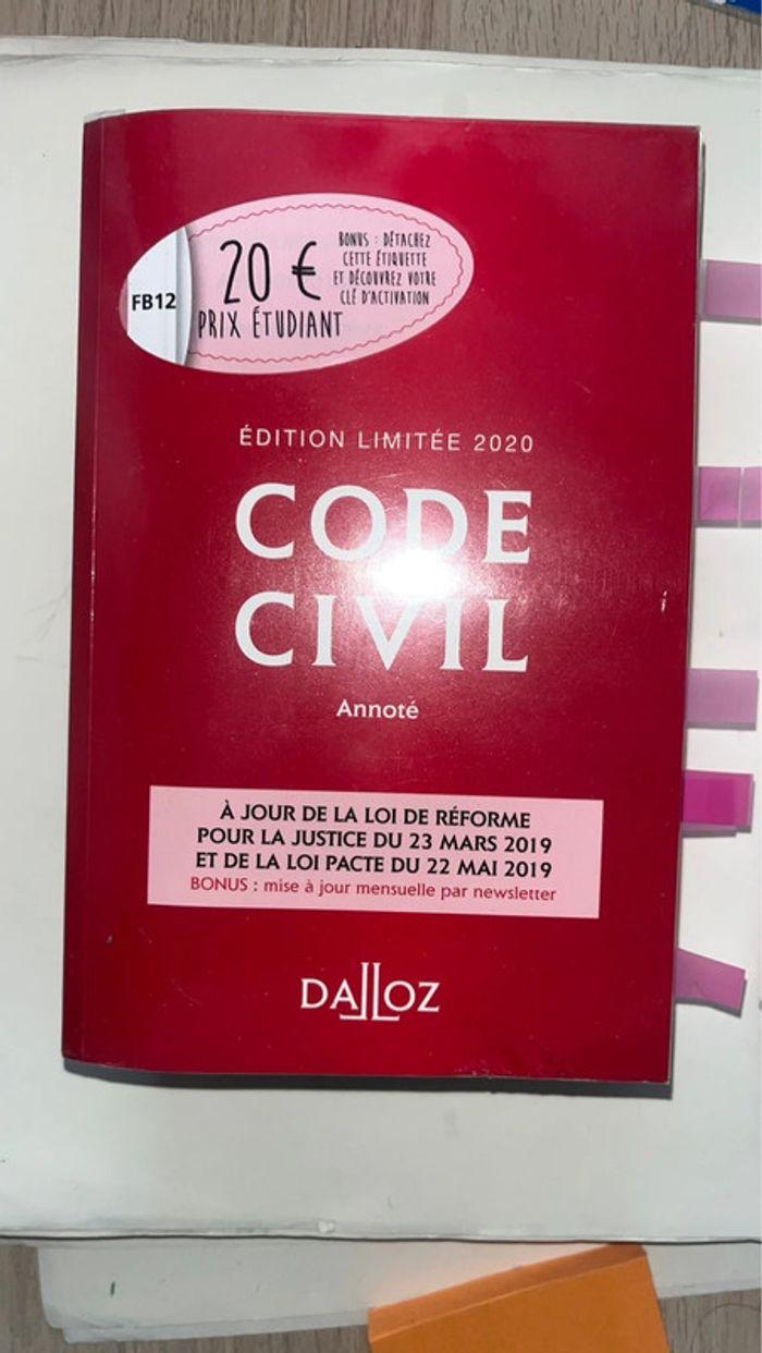 Lot de code 9€ les deux Dalloz - photo numéro 2