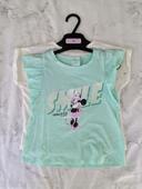 2 t-shirts Minnie vert d'eau/ blanc 23 mois