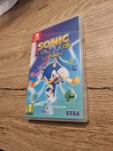 boîte du jeu avec sont code encore bon sonic colours pour Nintendo switch