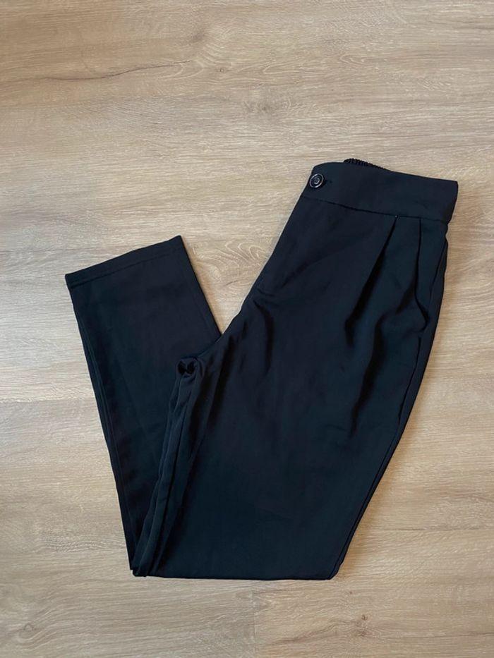 Pantalon chino avec élastique noir taille S / 36 - photo numéro 1