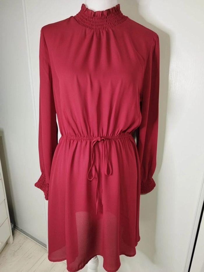 Robe fine printemps été et soirée  bordeaux  femme taille 40 , L 💗 - photo numéro 4