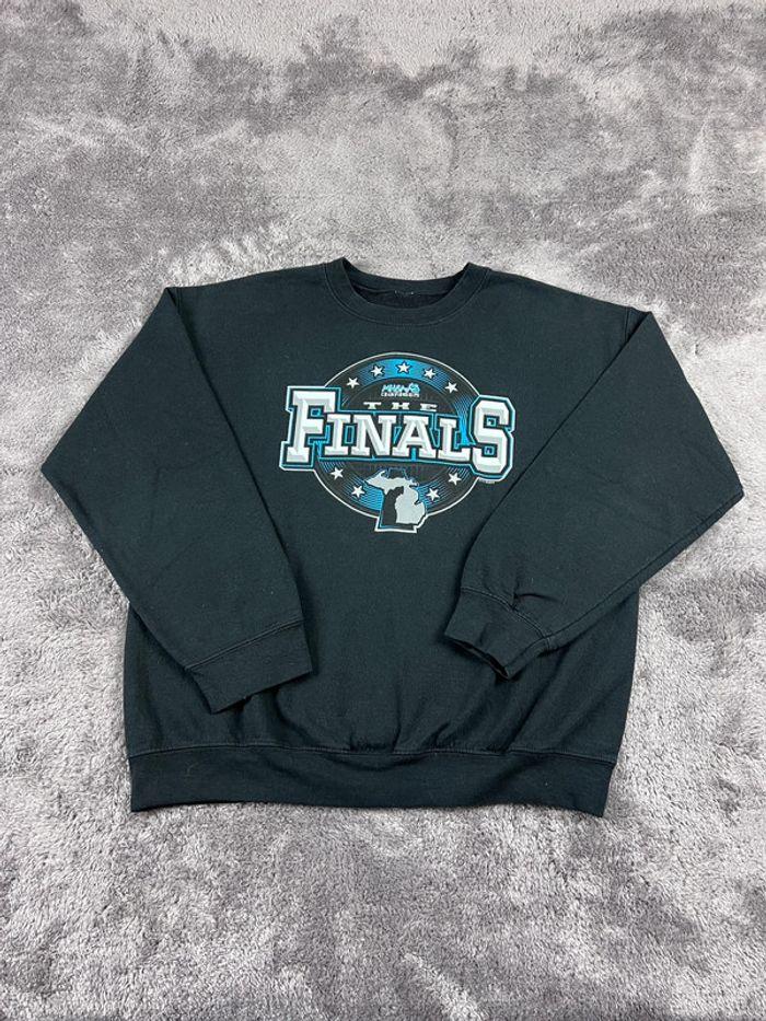 👕 Sweat University Rare Vintage y2k 90s 2000s MHSAA Championships Finals Noir Taille M 👕 - photo numéro 1