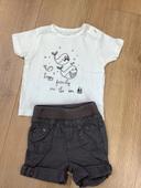 Lot t-shirt short kiabi 3 mois