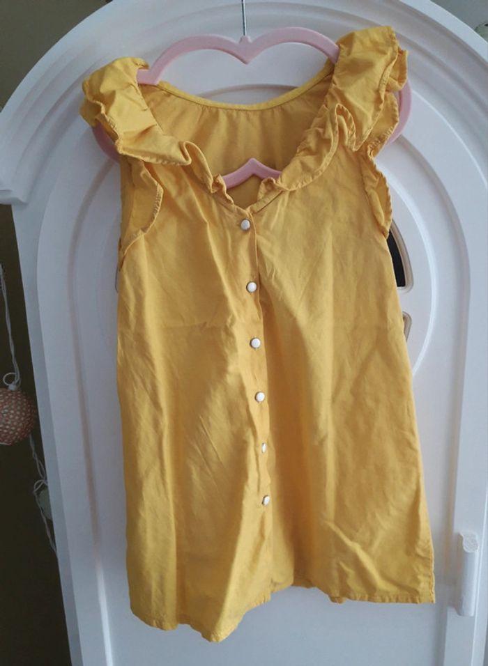 Robe jaune "chiné" Jean Bourget . 5 ans. - photo numéro 3