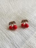 Boucle d'oreilles - cerises