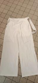 Pantalon large blanc