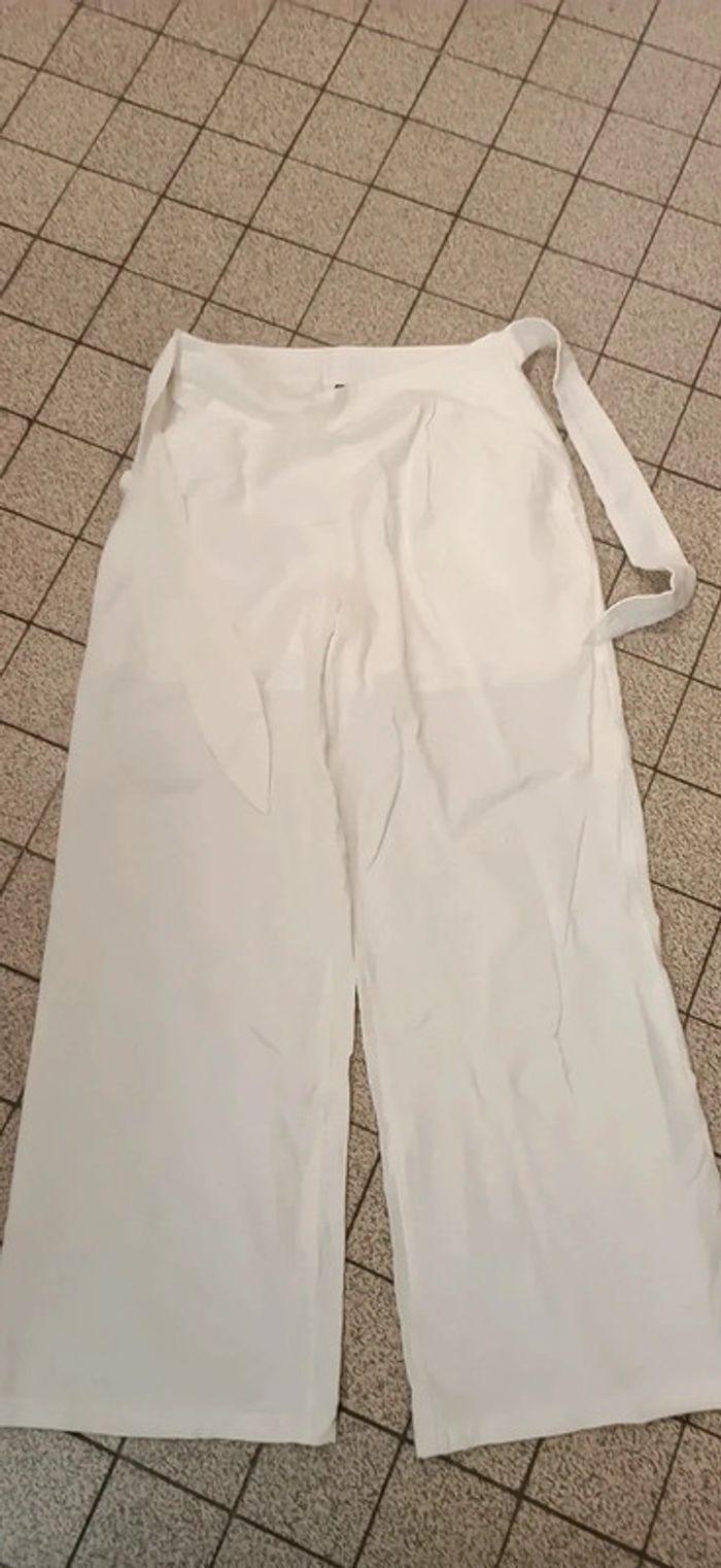 Pantalon large blanc - photo numéro 1