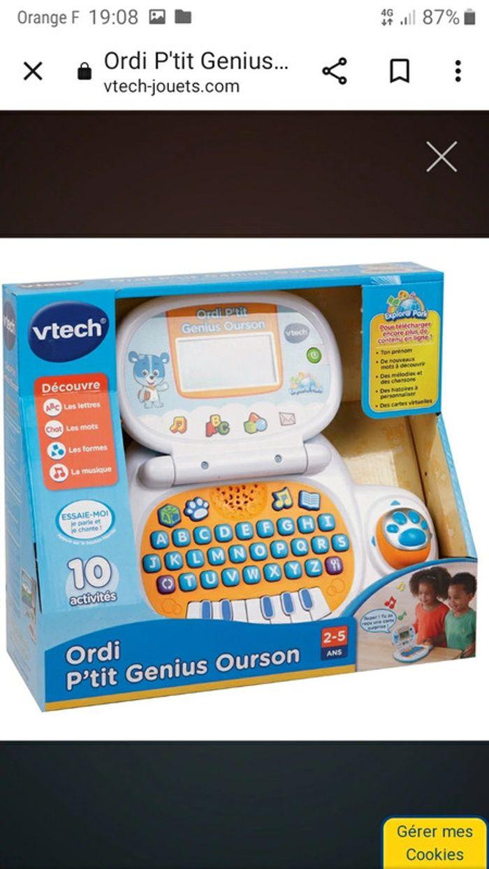 Vtech ordi genius ourson - photo numéro 6