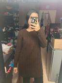 Robe pull en laine marron COS taille xs