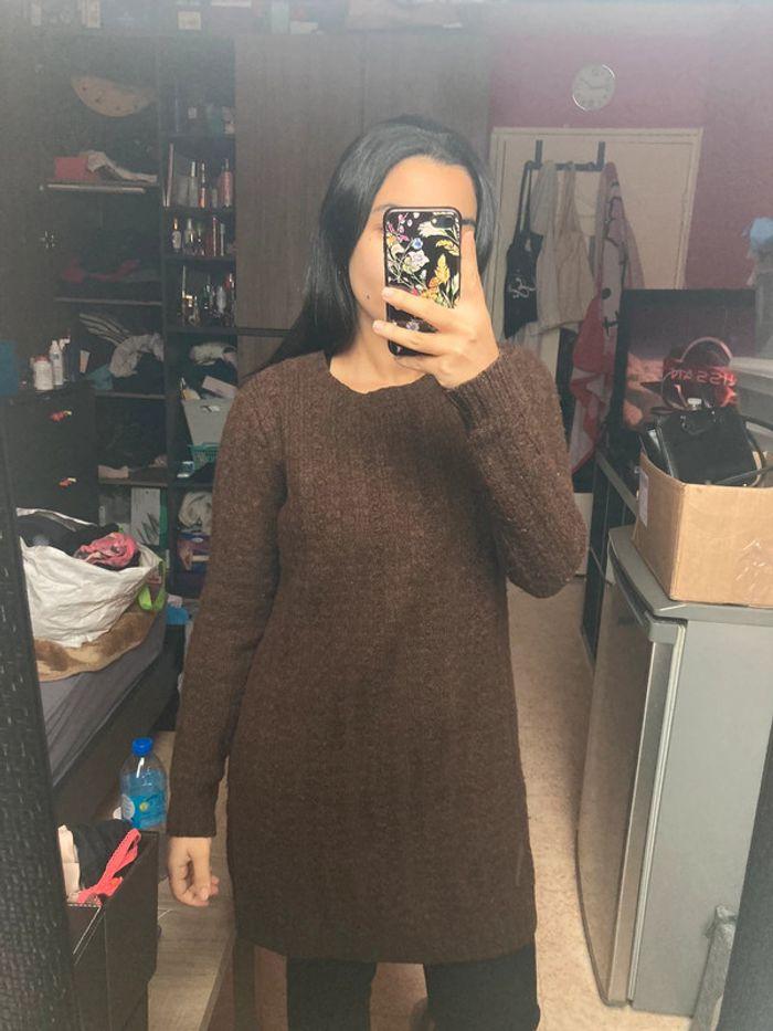 Robe pull en laine marron COS taille xs - photo numéro 1