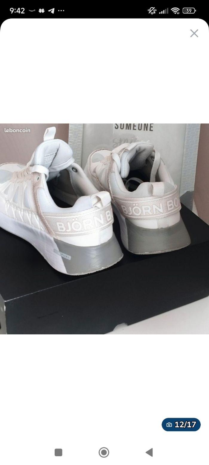 Baskets blanche marque Björn Borg 41 - photo numéro 9