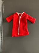 Poupée pedigree sindy 1978 cosy wrap peignoir éponge rouge robe chambre