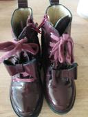 Bottines bordeaux vernies taille 28