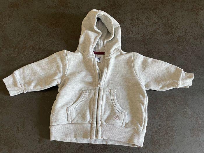 Gilet zip à capuche garçon 6 mois petit bateau - photo numéro 1