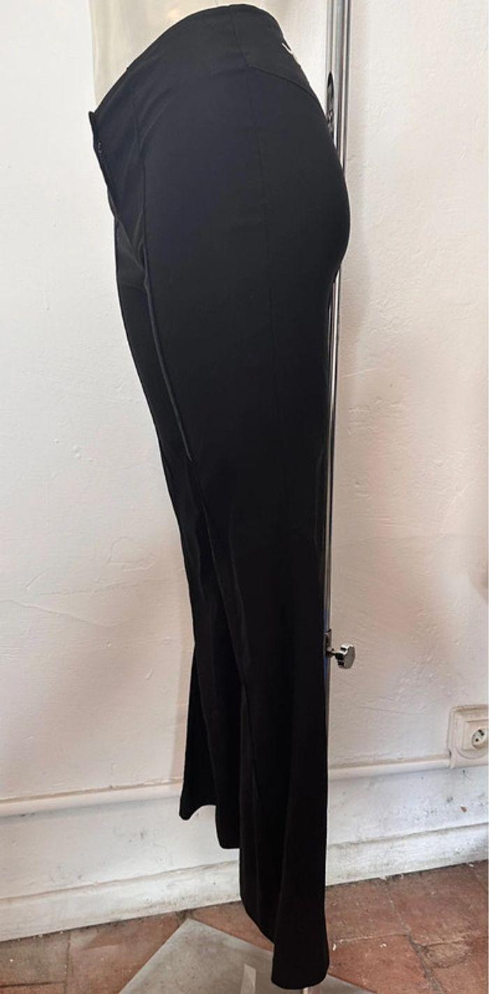 Pantalon vintage noir stretch pat’d’éph brodé taille 36 - photo numéro 3