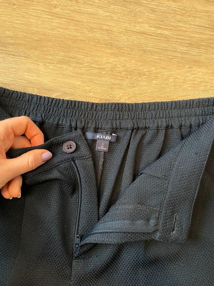 Pantalon chino avec élastique bleu marine Kiabi taille S / 36 - photo numéro 5