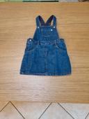 Robe salopette en jean