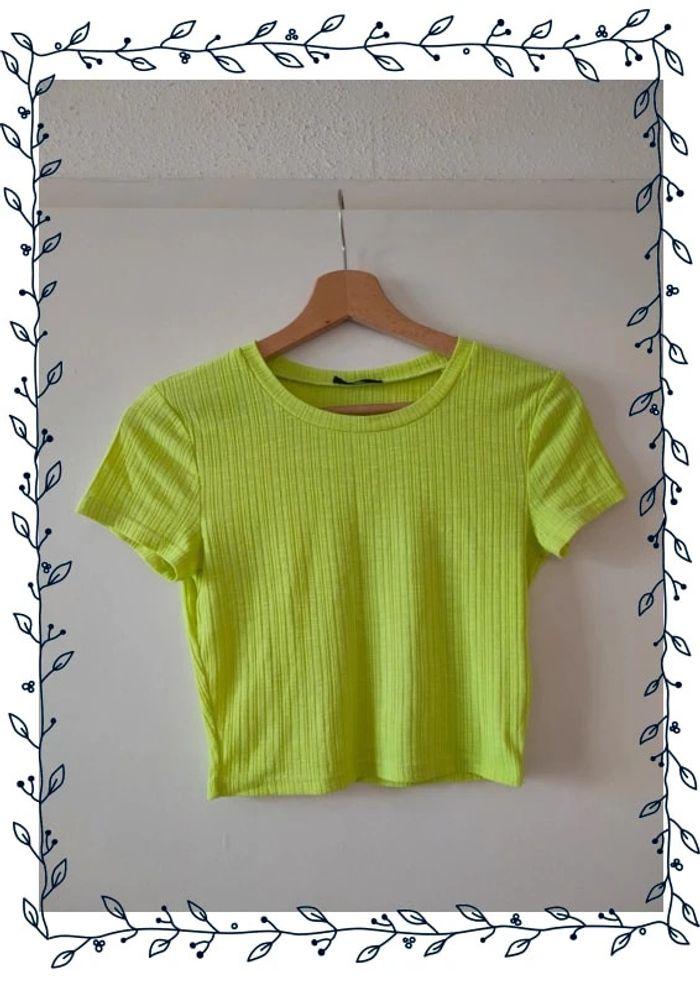 Tshirt jaune fluo - Tally Weijl (taille XS) - photo numéro 1