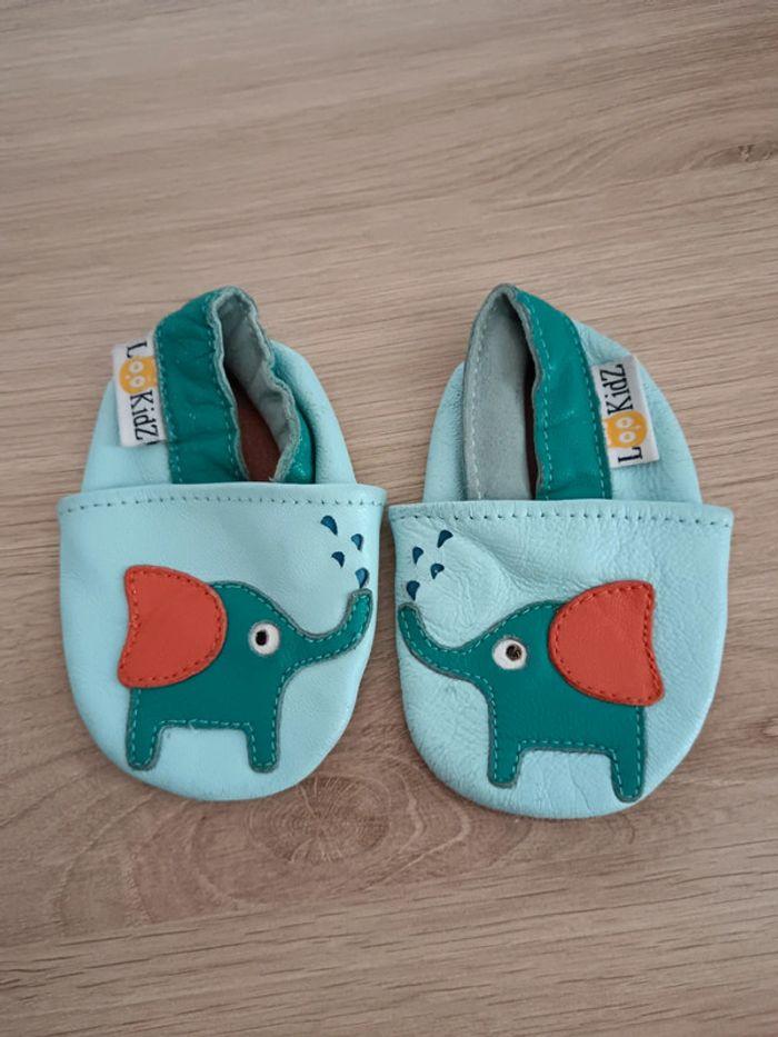 Chausson cuir Lookids 0/6 mois - photo numéro 1