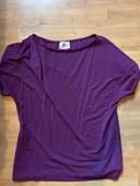 T shirt couleur prune