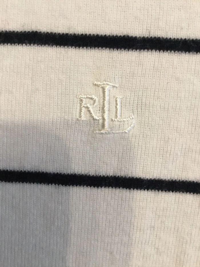 Polo Lauren Ralph Lauren taille M très bon état blanc et marine 047 - photo numéro 4