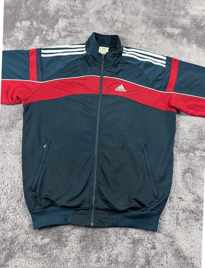 👕 Veste de Sport Adidas Vintage 00’s logo brodé Bleu Marine Taille L 👕 - photo numéro 7