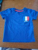 Tee short esuipe de france 9 -12 mois