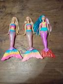 Lot de 3 barbie sirène