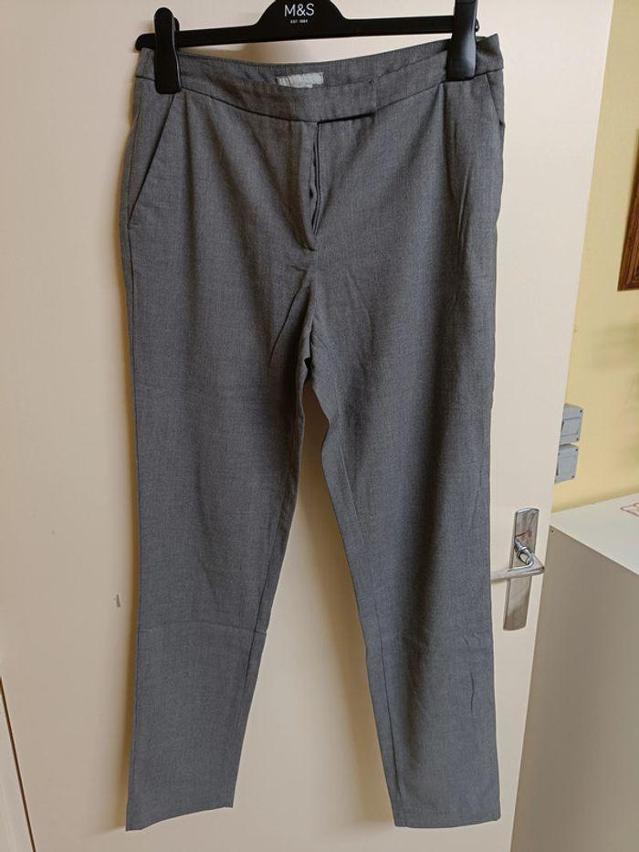 Pantalon de costume gris h&m - Taille 38 - photo numéro 1