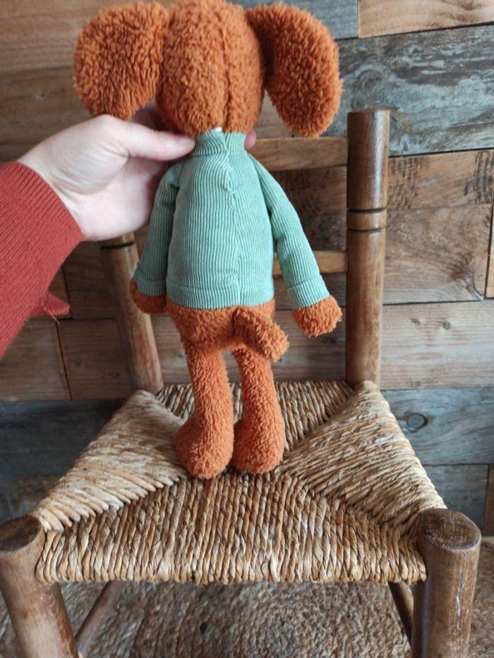 Peluche chien pull vert tbe - photo numéro 4