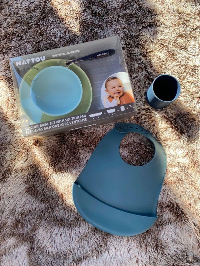 Set repas silicone bébé - photo numéro 1