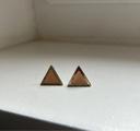 Boucles d’oreilles triangles doré saumon