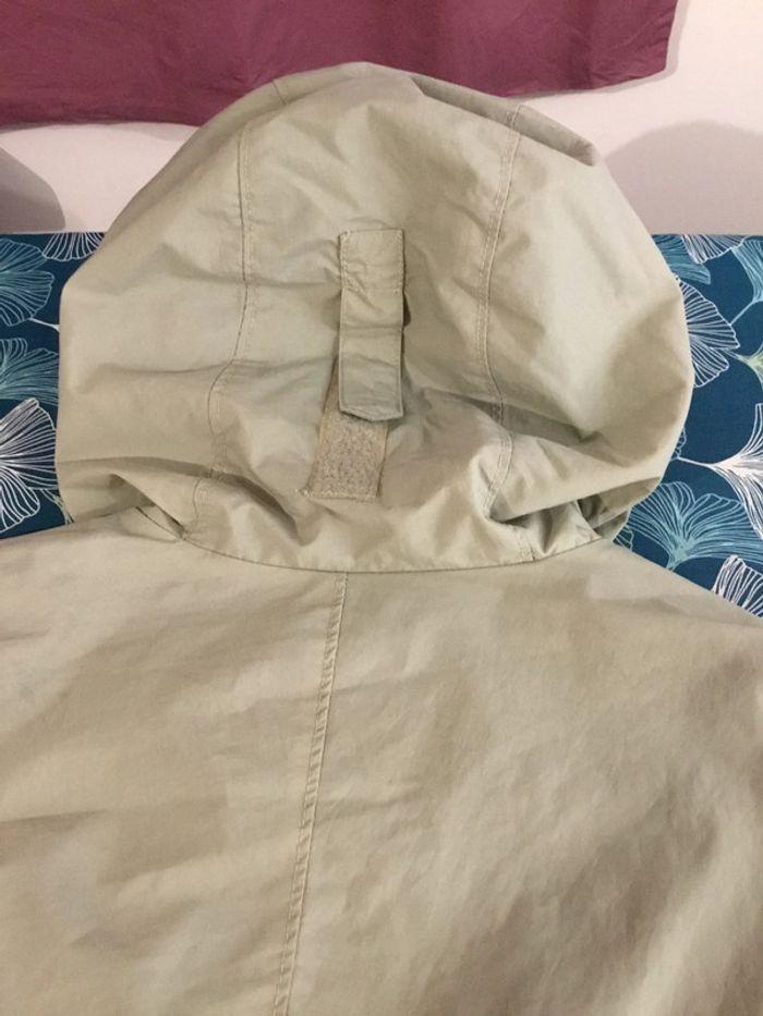 Manteau coupe-vent imperméable à capuche pour femme Columbia bleu clair et beige taille M 114 - photo numéro 9